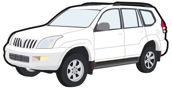 Toyota car vector