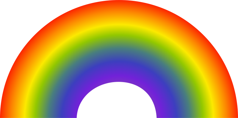 rainbow clipart vector - photo #36