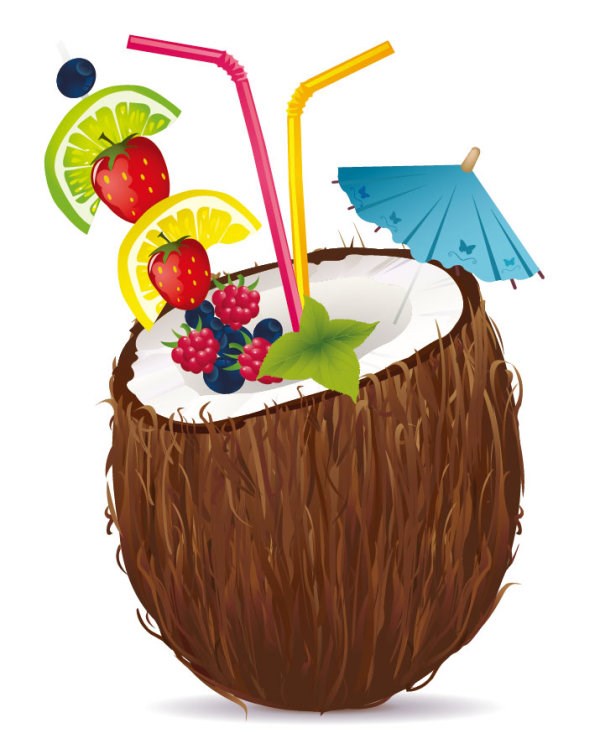 Coconut Drink Graphic - ClipArt Best