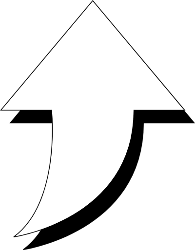 curved arrow clipart black and white - photo #24