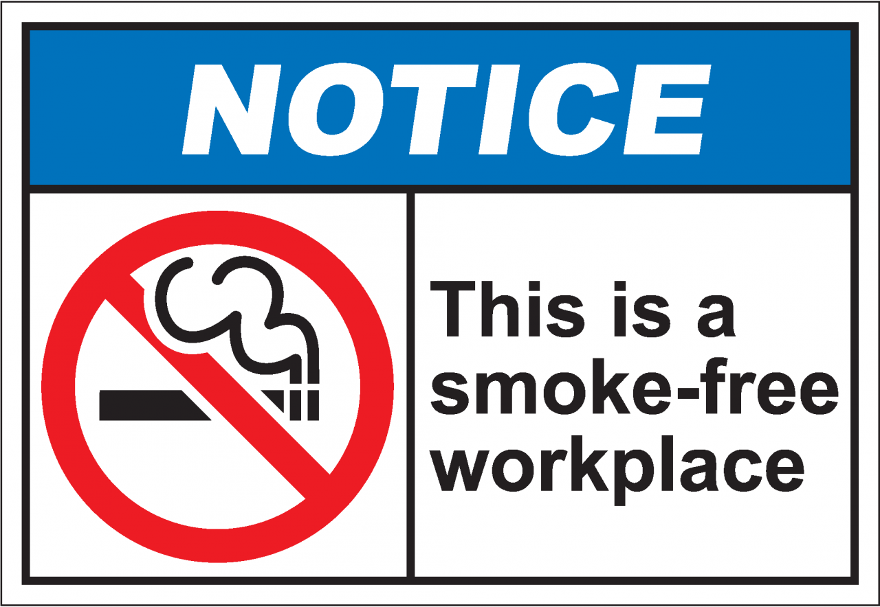 notiH227 - this is a smoke-free building - SafetyKore.