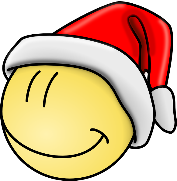 Smiley Santa Face clip art Free Vector