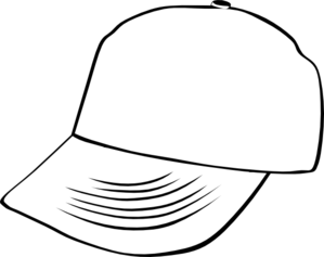 Baseball cap clipart black and white - ClipartFox