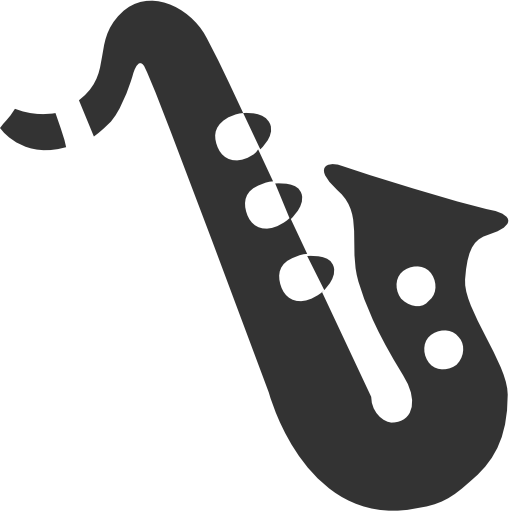 black-white android alto saxophone | Icon2s | Download Free Web Icons
