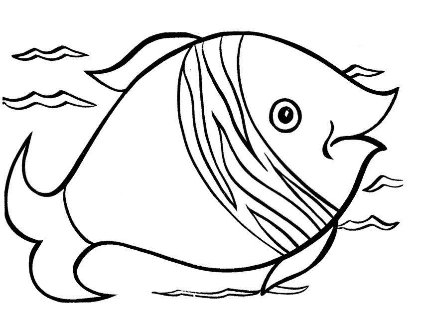 Tropical Fish Coloring Pages For Kids - Ccoloringsheets.com
