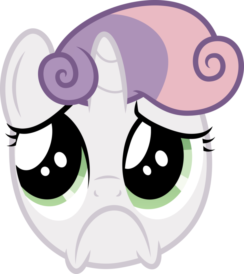 Sad Face Sweetie Bell by Tim015 on DeviantArt