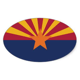 Arizona State Flag Stickers | Zazzle