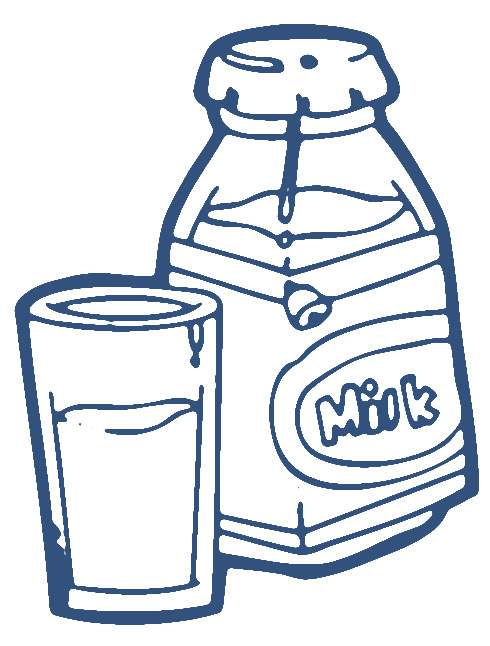 Clip art of milk
