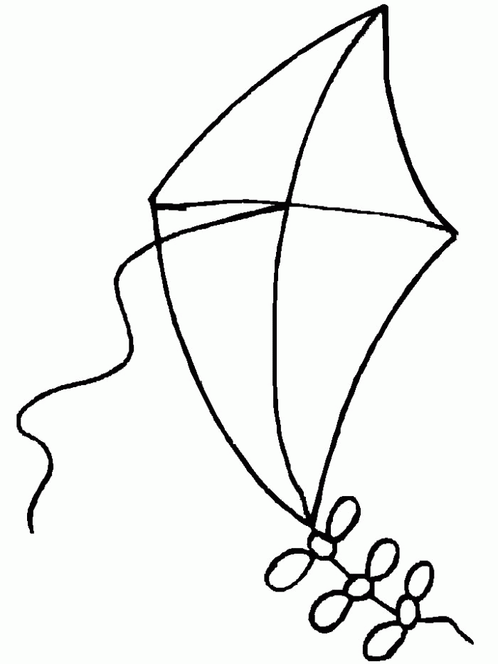 Kite Coloring Pages For Kids - AZ Coloring Pages