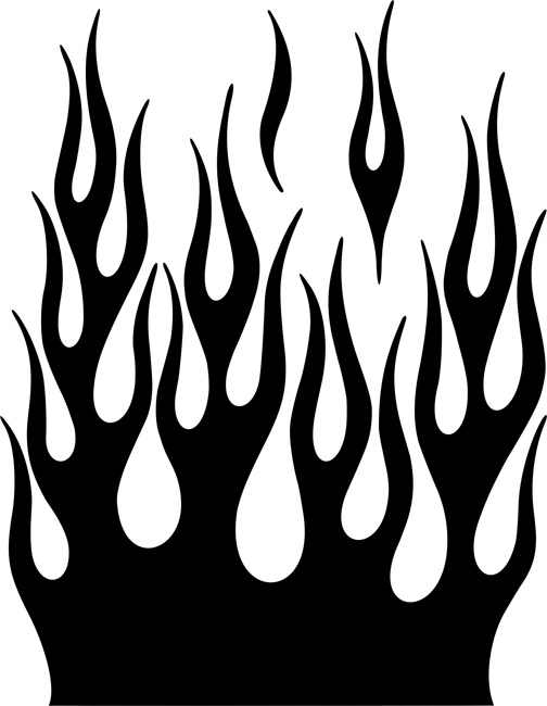 stencil-flames-clipart-best