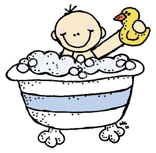 Baby Bath Tub Clipart
