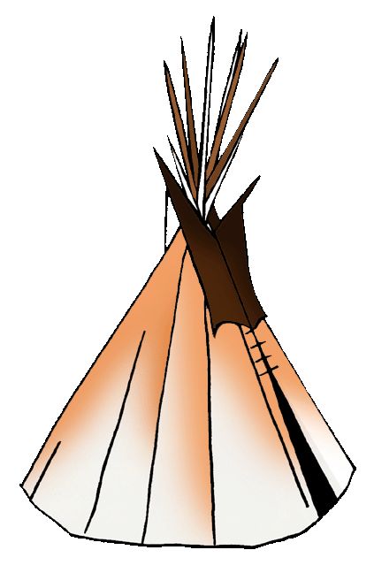 Teepees, Types of and Native american