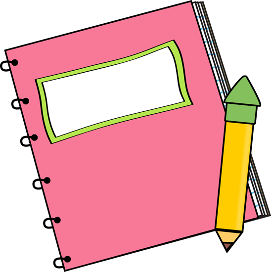 Notepad and pen clipart