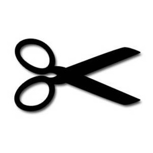 Scissors clipart black and white