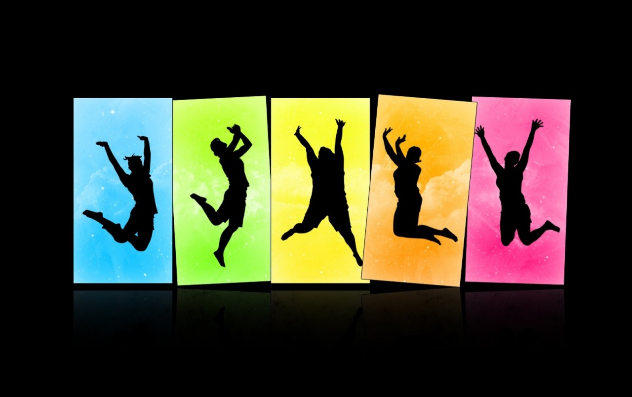 Jumping silhouettes wallpapers | Jumping silhouettes stock photos