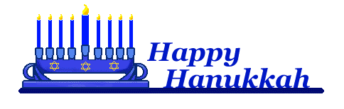 Hanukkah clip art of menorahs and candles plus titles and dividers