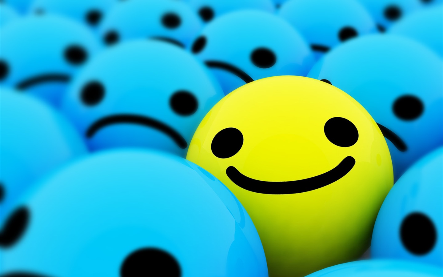 Happy smiling faces 3D Wallpaper | 1440x900 resolution wallpaper ...
