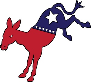 Democrat Clipart Image - Democratic Mascot Donkey