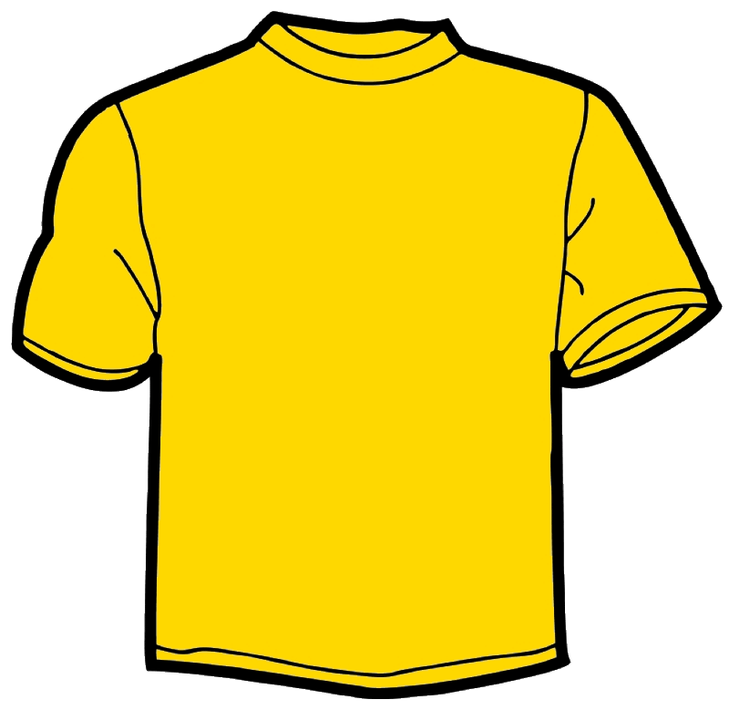 People wearing yellow shirt clipart