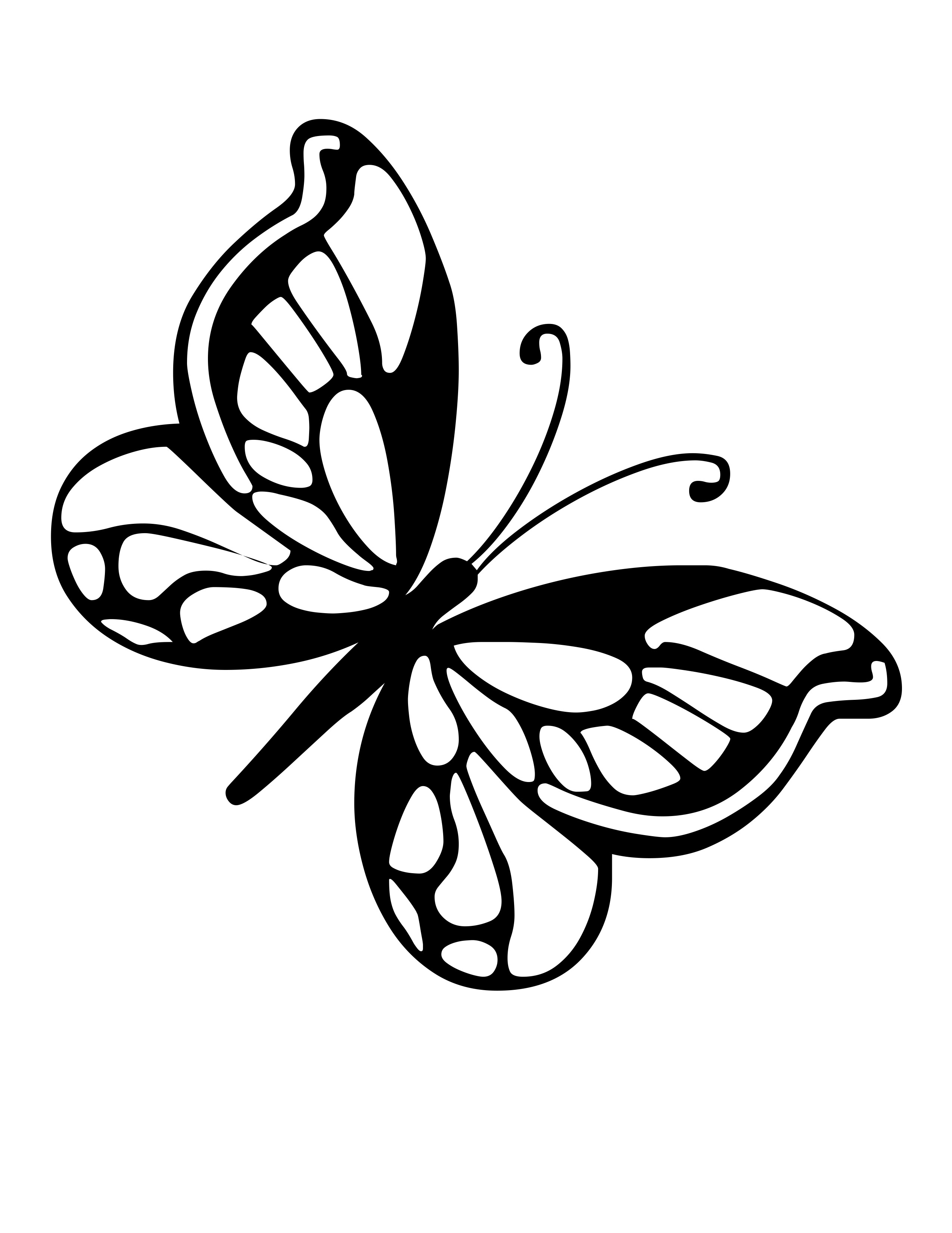 butterfly line art - ClipArt Best - ClipArt Best