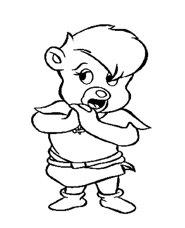 Gummy Bear Sunni Want to Say Something Coloring Pages - Free ...
