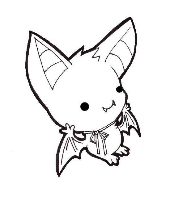 Cute bat, How to draw and Chibi characters