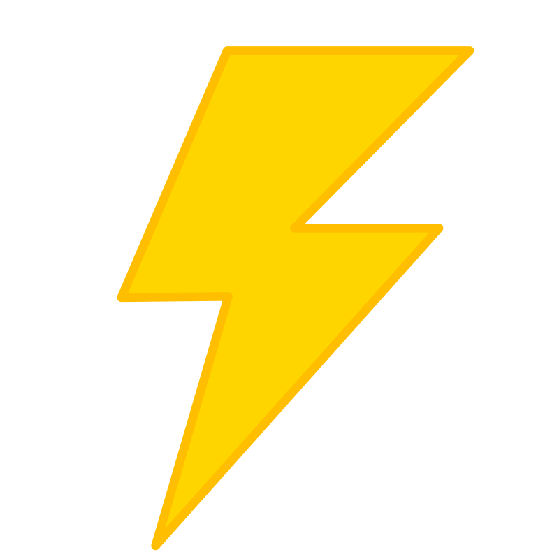 Animated lightning bolt clipart