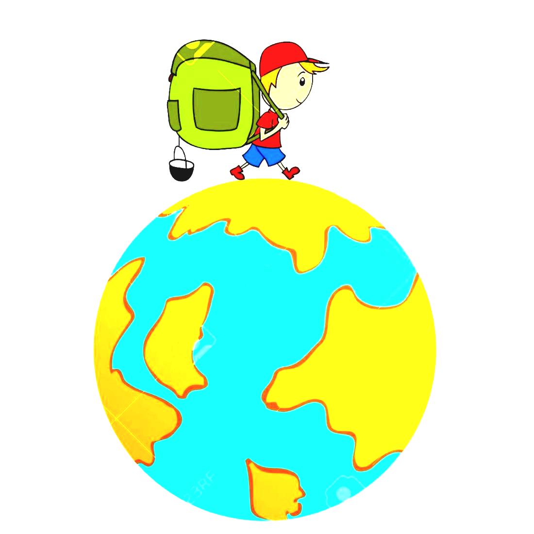 Cartoon World Illustration Vector Travel Free And Trip Clipart Man ... -  ClipArt Best - ClipArt Best