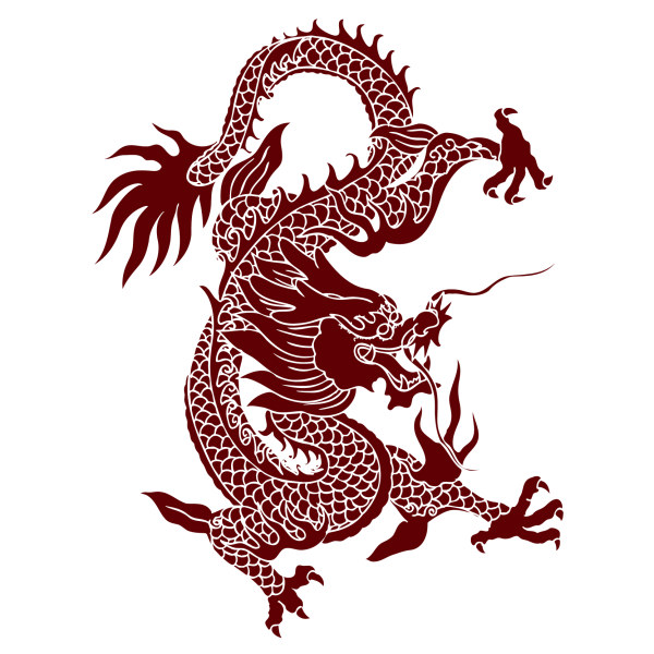 Chinese dragon creative vector material - Vector Animal free download