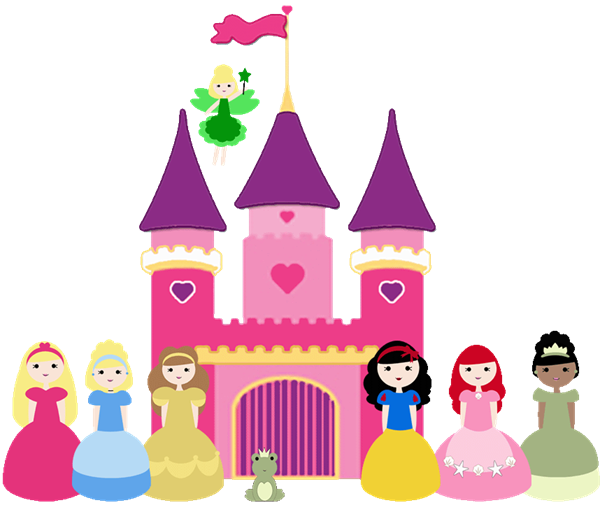 Free princess castle clip art