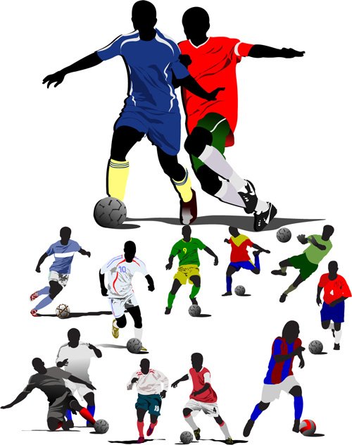 13 Soccer Players in Vector - Web Design Blog