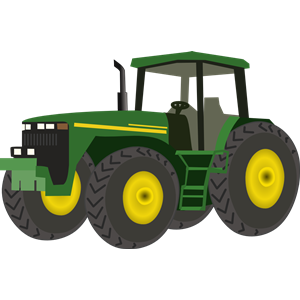 Tractor clipart image various tractors image #13544