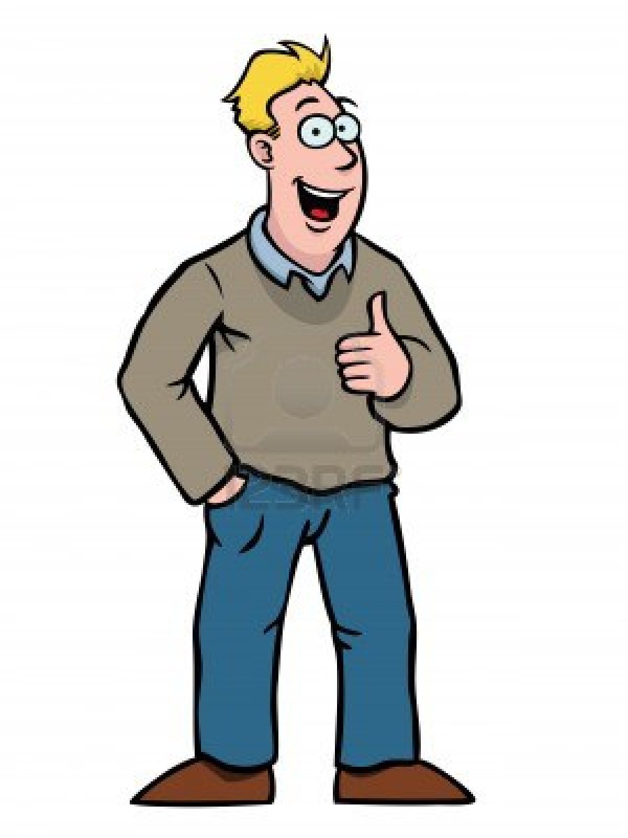 A happy man clipart