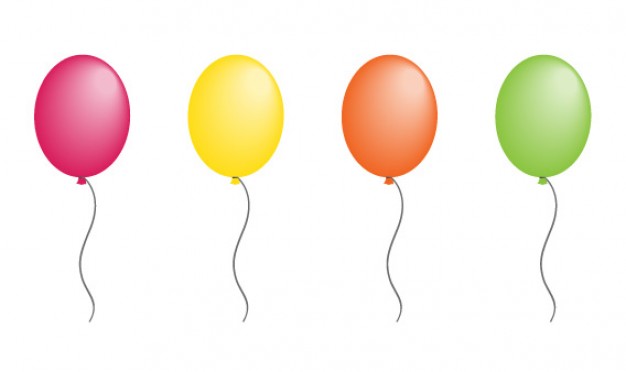 Balloon Vector with 8 Colors Vector | Free Download