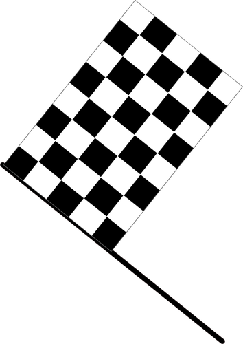Wavy checkered flag vector image | Public domain vectors