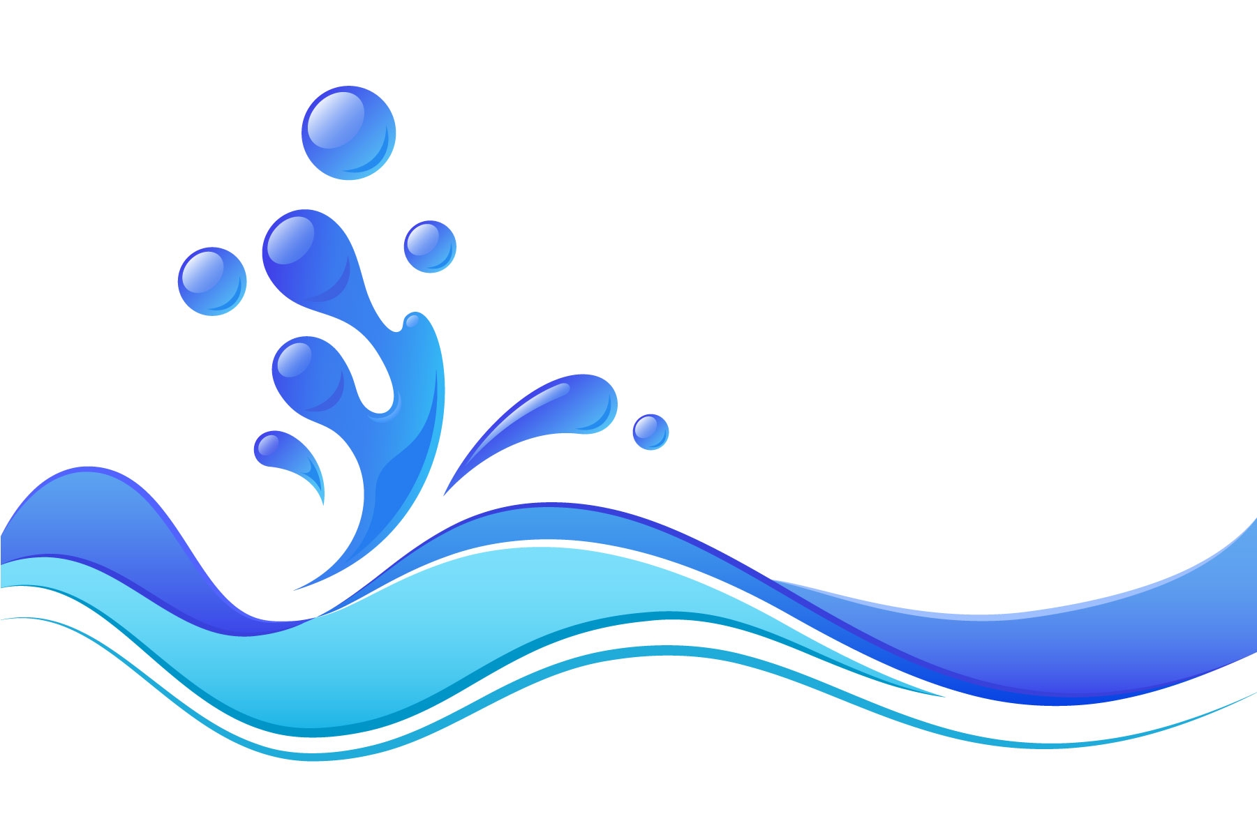 Free streams of water clipart
