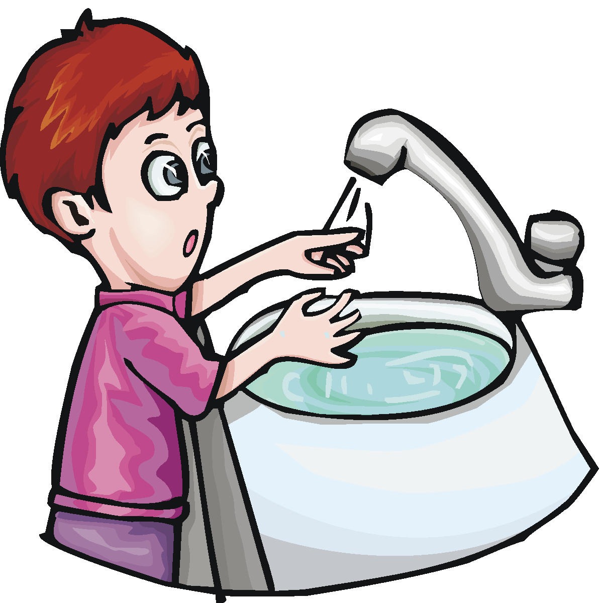 Washing hands clip art