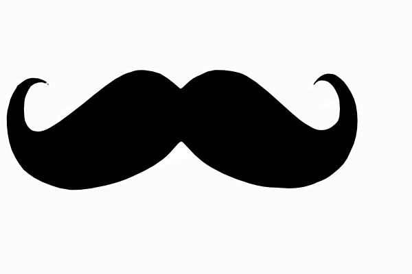 Cartoon mustache clipart