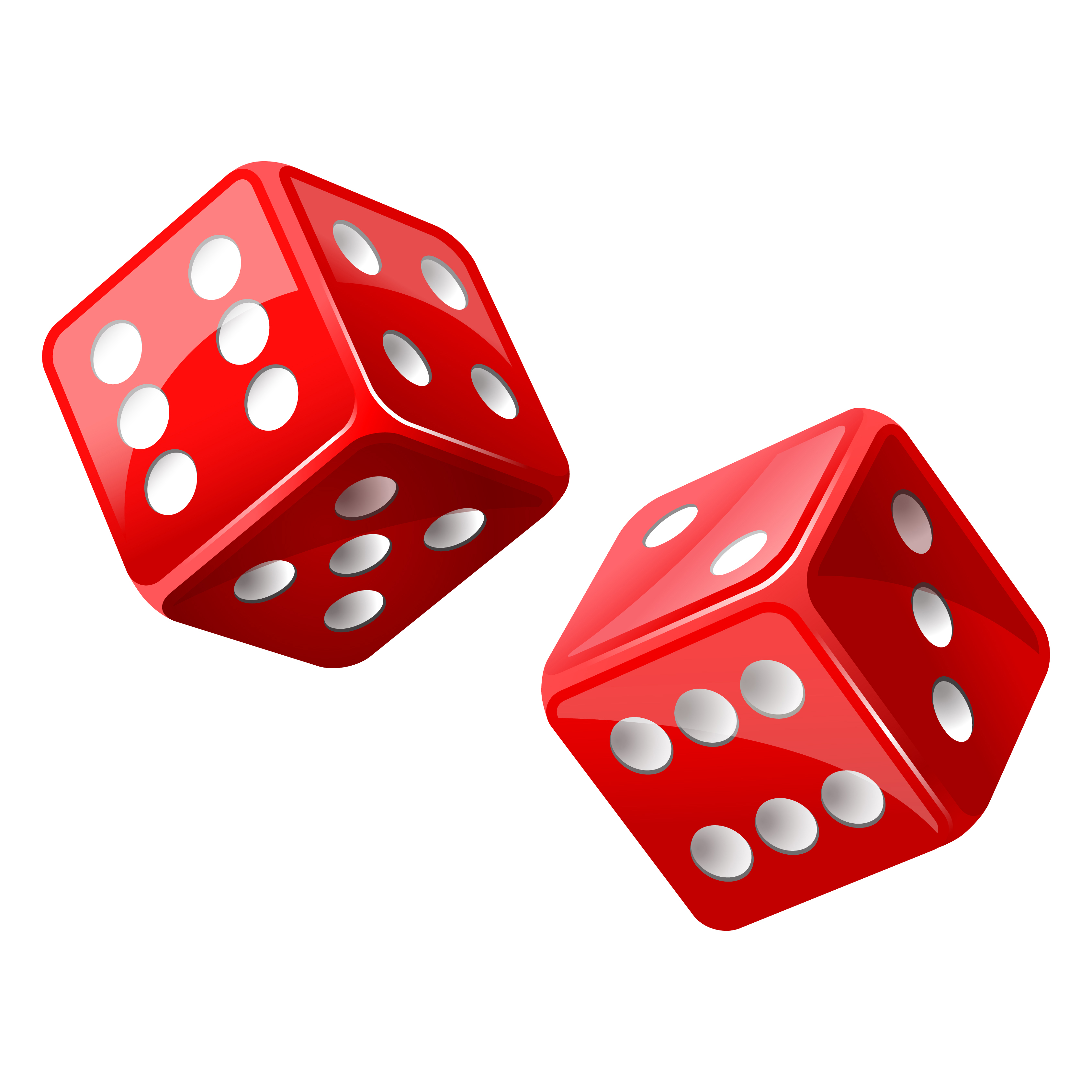 Red dice clipart