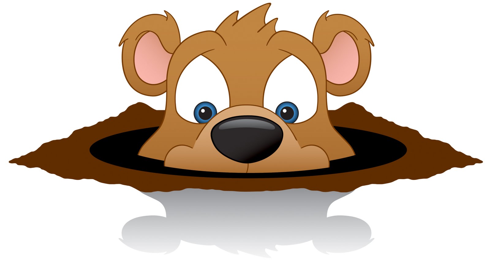 Funny groundhog day clipart
