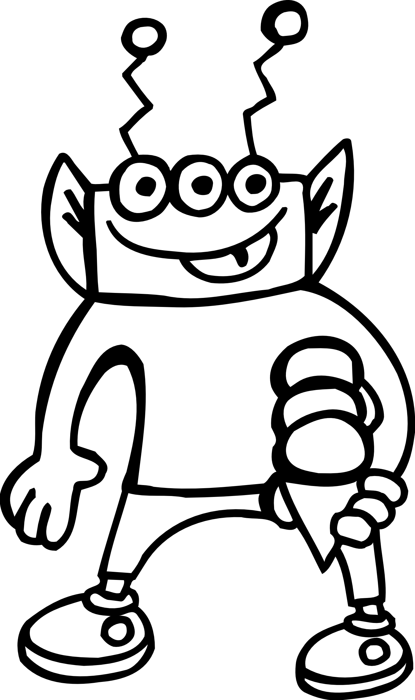 Black And White Number 2 Clipart