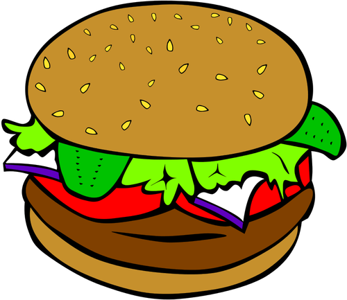 Burger vector image | Public domain vectors