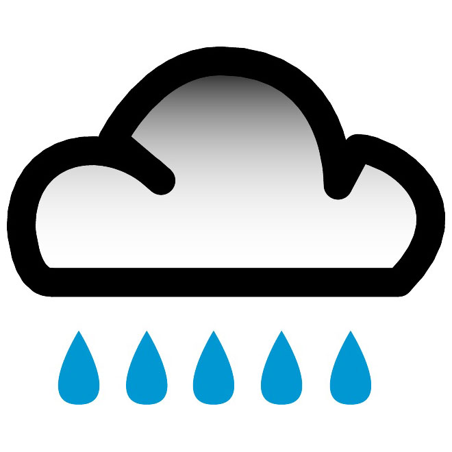 RAIN AND THUNDERSTORM VECTOR SYMBOL - Download at Vectorportal