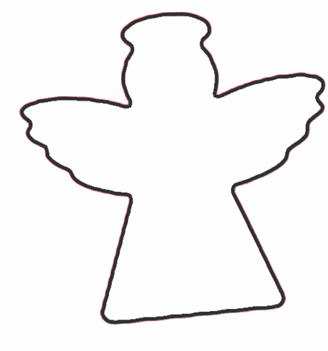 Angel Cut Out Template Clipart - Free to use Clip Art Resource
