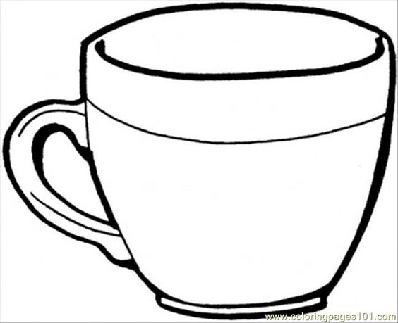 Coloring pages, Coloring and Coffee cups