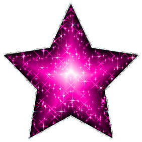Pink Sparkle Star Clipart
