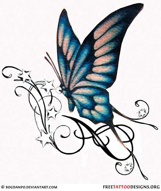 Tribal Butterfly Tattoo | Butterfly ...