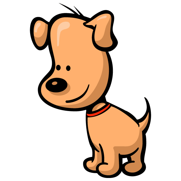Cartoon dog free vector | 123Freevectors