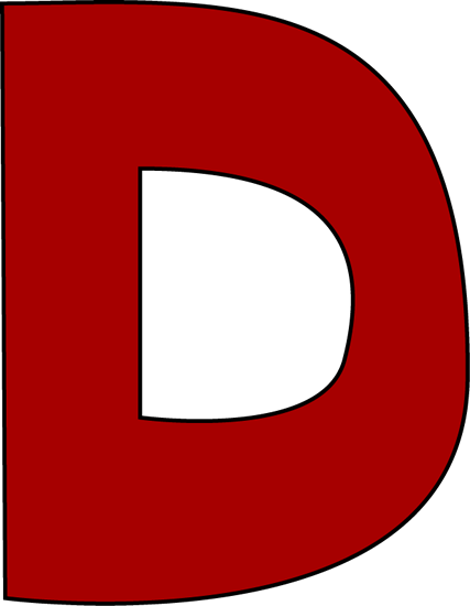 Clip art letter d