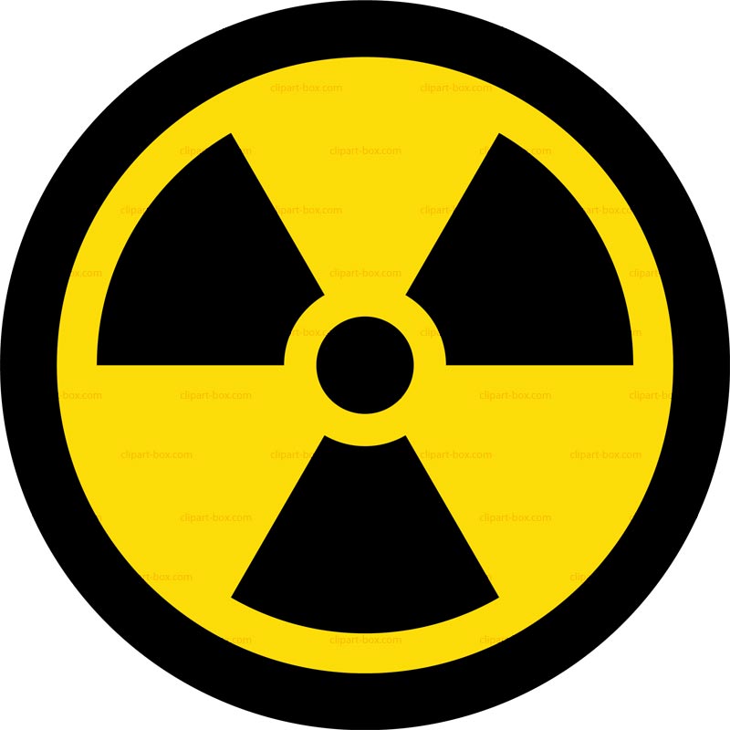 CLIPART NUCLEAR SYMBOL ICON | Royalty free vector design